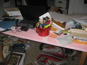 My desk=before